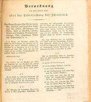 Verordnung vom 14ten Februar 1828 über die Eidesleistung der Israeliten.