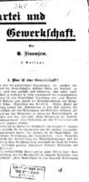 Partei und Gewerkschaft / G. Sinowjew.