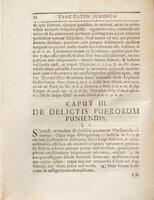 Tractatio juridica de Delictis Puerorum / Verbrechen der Kinder.