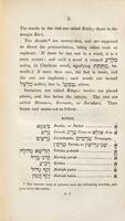 An entrance into the sacred language, containing the necessary rules of Hebrew grammar in English : with the original text of several chapters, select verses and useful histories, translated verbatim and analysed : likewise, some select pieces o f Hebrew poetry / the whole digested in so easy a manner ... by C. Bayley.