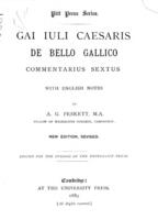 Gai Iuli Caesaris De bello gallico commentarius. I, II-VII / with English notes and maps by A.G. Peskett.