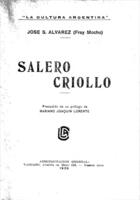 Salero criollo; precedido de un prólogo de Mariano Joaquin Lorente.
