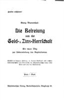 Gold und Frieden? : Oeffentlicher Vortrag, geh. ... zu Bern am 28. April 1916 / Silvio Gesell.
