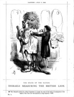 Benjamin Disraeli, Earl of Beaconsfield, in upwards of 100 cartoons / from the collection of "Mr. Punch".