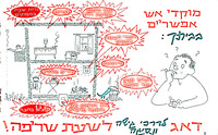 שריפה! / (מוגש ע"י משרד הפנים - אגף לתפקידים מיוחדים - לשכת מפקח כבאות ראשי ; ערך וצייר חיים ברקני-הניק).