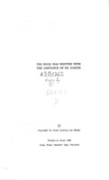 Patterns of cooperative agriculture in Israel / by H. Darin-Drabkin, [with the assistance of Sh. Zarchi].