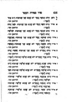 Prayers for Chanucah Purim : blessings for the new moon, order of counting the Omer.