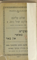 קאנצערט, באזאר און באל : שבת אווענט, 15טען נאוועמבער 1919 אין מעקילני סקווער קאסינא.