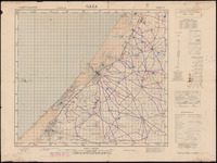 Gaza / הודפס ע"י שרות המפות והצלומים, צבא ההגנה לישראל .