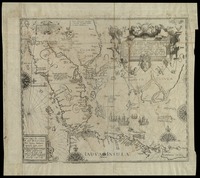 Nova tabula insularum Javae, Sumatrae, Borneonis et al iarum Malaccam usque delineata . a G.M.A.L .[ = Willem Lodewijcksz.] ...