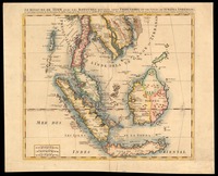 Le Royaume de Siam Avec Les Royaumes Qui Luy Sont Tributaires et les isles de Sumatra Andemaon...