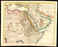 Carte de l'Egypte, de la Nubie, de l'Abissinie & c Par Guillaume Delisle, Desrosiers sculp.