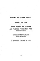 American Jewry's responsibility in 1948, through the $250,000,000 campaign of the United Jewish Appeal : analysis of 1947 expenditures and 1948 budgetary needs of the constituent agencies of the United Jewish Appeal.