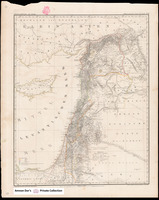 Karte von Syrien / Lith. u. gedr. im geogr. lith. Institut v. Albr. Platt.
