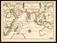 Carte des Indes Orientales Par P.Du Val.