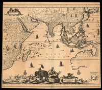 Nova tabula India orientalis Hugo Allardt excudit.