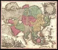 Asia Cum omnibus imperiis, provinciis... / Per Matthaum Seutter.