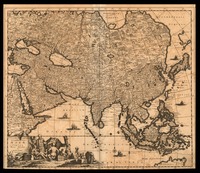 Accuratissima totius Asiae Tabula Recens Emendata Per I. Danckerts.