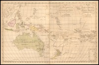 Carte de la Polynesie ou la cinquiéme Partie de la Terre = Karta över Polynesien eller Femte dellen af Jordklotet Daniel Djurberg ; graverad af C. Bergquist.