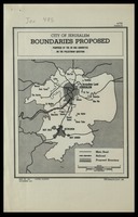 City of Jerusalem boundaries proposed Proposed by the AD HOC committee on the Palestinian question / Survey of Palestine.