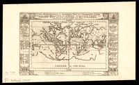 Carta Hydrographica oder Algemeine Welt und Commercien-Carte : Warinnen die Grosse Meer und Seen, auch Seeküsten, und fornehmbste Laender, der Gantzen Welt, neben denen Schiffarthen nach West- und Oost-Indien auch von dar zurucke, deutlich entworffen