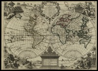 Mappe monde qui comprend les nouvelles découvertes faites jusqu'à cejour – הספרייה הלאומית
