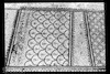 Synagogue, western aisle, inscription and geometric patterns. Photograph of: En Gedi;stratum II