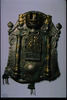 Photograph of: Torah shield found during excavations in Chodzież.
