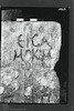 Door Graffiti. Photograph of: Catacomb 1, Hall G, the entrance door to the Hall G