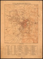 Nähere Umgebung von Jerusalem Entworfen von Baurat C. Schick in Jerusalem ; Gez. v. Baurat C. Schick 1894/95 ; Red. ergänzt v. Lic. Dr. Benzinger 1905.