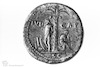 Reverse: Palm tree with jewess and a jew;(Obverse: Head of Vespasian). Photograph of: Judea Capta coins