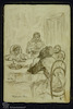 Ink on Paper. Photograph of: Pann (Pfeffermann), Family Dinner at the Pfeffermanns