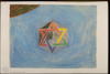 Gouache, oil crayons and chalk on paper. Photograph of: Sgan-Cohen, Star of David