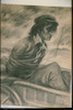 Photograph of: Inger, Yosele-nightingale goes on a cart to the tsadik, illustration for "Yosele-nightingale" by Sholem-Aleiлhem.
