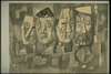 Photograph of: Zaltsman, Four masks.