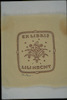 Photograph of: Ex libris of Lili Hecht.