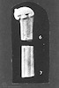 Photograph of: Beth Shearim, Two marble fragments of a sword.