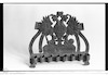 Coat of Arms of Russian Empire; Eagle, Double-headed; St. George. Photograph of: Hanukkah lamp