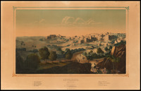 Bethlehem, vue de Nord / Lith. de Fr. Wenztel à Wissenbourg. Depot chez Humbert... Paris.