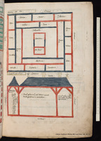 [Nicholas of Lyra's map of tribes around the Tabernacle].