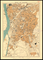 Map of Cairo Produced at the Survey Dept. Egypt.