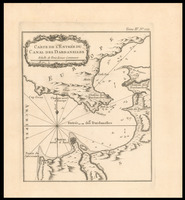 Carte de l'entrée du canal des Dardanelles