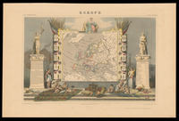 Europe géographie et statistique par V. Levasseur, Gravé par Laguillermie ; Illustré par Raimond Bonheur peintre.