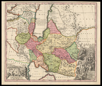 Nova Imperii Persici deliniatio iuxta recentiß. et accuratiss. Observat Adriani Relandi proposita studio manuque Matthaei Seutteri.
