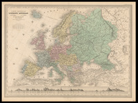 Carte générale de L'Europe Actuelle dressée par A. H. Dufour ; gravée par C. Dyonnet; la lettre gravée par Delêtre.
