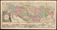 Le Cours Du Danube Depuis sa Source Iusqu'a ses Embouchures Dreßé sur les Memoires les plus Nouveaux du P. Coroneli et autres Par le Sr. Sanson.