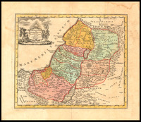 Palæstina sive Terra Sancta sicut olim in duodecim tribus et postea sub Romanis divisa fuit.