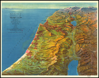 Bird's eye view of Palestine (exclusive of the Southern district) / prepared under the direction of Hugo Herrmann; Art. Institut Orell Füssli.