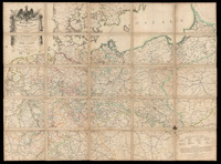 Post-Charte vom Preussischen Staate : in XXV Blättern ; [gewidmet:] von Nagler Unter Autorisation des Königl. Preuss. General-Post-Amts entworfen, bearbeitet ... von Heinrich Berghaus.
