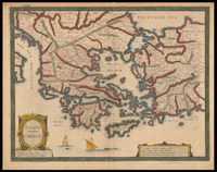 Greece = Ελλας Revised by John Speed.